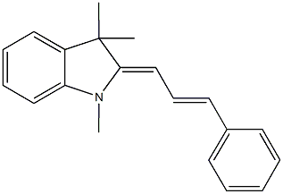 1,3,3-trimethyl-2-(3-phenyl-2-propenylidene)indoline Structure