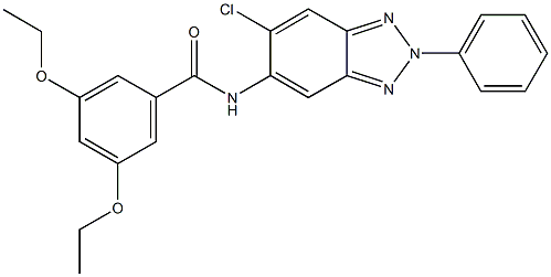 N-(6-chloro-2-phenyl-2H-1,2,3-benzotriazol-5-yl)-3,5-diethoxybenzamide Structure