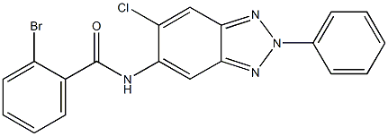 2-bromo-N-(6-chloro-2-phenyl-2H-1,2,3-benzotriazol-5-yl)benzamide Structure