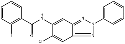 N-(6-chloro-2-phenyl-2H-1,2,3-benzotriazol-5-yl)-2-iodobenzamide Structure