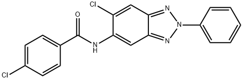 4-chloro-N-(6-chloro-2-phenyl-2H-1,2,3-benzotriazol-5-yl)benzamide 结构式