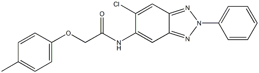 N-(6-chloro-2-phenyl-2H-1,2,3-benzotriazol-5-yl)-2-(4-methylphenoxy)acetamide Structure