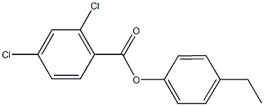 4-ethylphenyl 2,4-dichlorobenzoate Structure