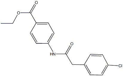 ethyl 4-{[(4-chlorophenyl)acetyl]amino}benzoate Structure