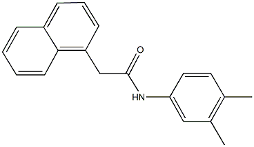 N-(3,4-dimethylphenyl)-2-(1-naphthyl)acetamide Structure