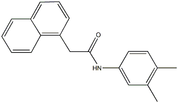 N-(3,4-dimethylphenyl)-2-(1-naphthyl)acetamide 化学構造式