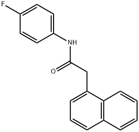 N-(4-fluorophenyl)-2-(1-naphthyl)acetamide Struktur