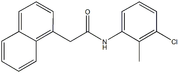 N-(3-chloro-2-methylphenyl)-2-(1-naphthyl)acetamide Structure