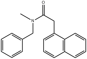 N-benzyl-N-methyl-2-(1-naphthyl)acetamide 结构式
