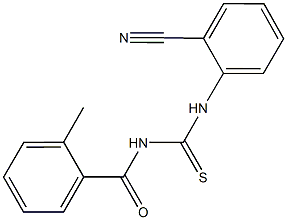 N-(2-cyanophenyl)-N'-(2-methylbenzoyl)thiourea Structure