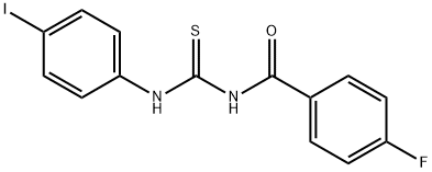 N-(4-fluorobenzoyl)-N'-(4-iodophenyl)thiourea Structure