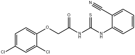 N-(2-cyanophenyl)-N'-[(2,4-dichlorophenoxy)acetyl]thiourea,642957-39-9,结构式