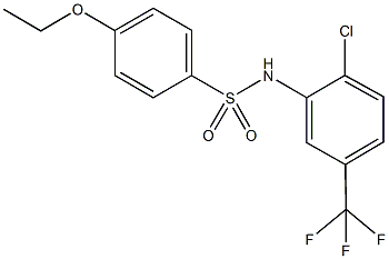 N-[2-chloro-5-(trifluoromethyl)phenyl]-4-ethoxybenzenesulfonamide 结构式