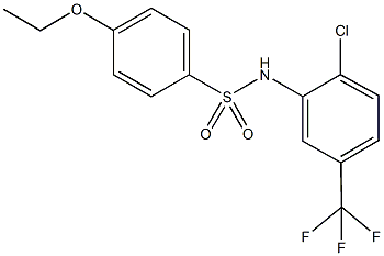 N-[2-chloro-5-(trifluoromethyl)phenyl]-4-ethoxybenzenesulfonamide Structure