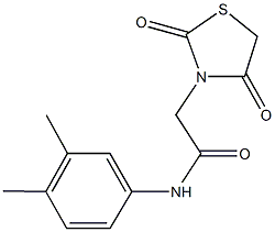 643000-64-0 N-(3,4-dimethylphenyl)-2-(2,4-dioxo-1,3-thiazolidin-3-yl)acetamide