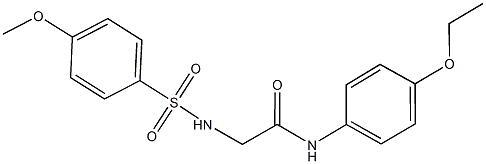 N-(4-ethoxyphenyl)-2-{[(4-methoxyphenyl)sulfonyl]amino}acetamide Structure