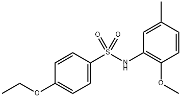 4-ethoxy-N-(2-methoxy-5-methylphenyl)benzenesulfonamide Struktur