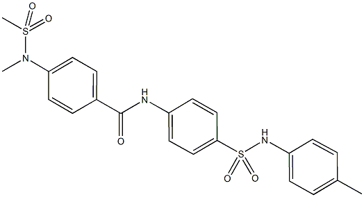 4-[methyl(methylsulfonyl)amino]-N-[4-(4-toluidinosulfonyl)phenyl]benzamide Structure