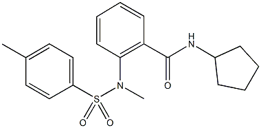 644955-22-6 N-cyclopentyl-2-{methyl[(4-methylphenyl)sulfonyl]amino}benzamide