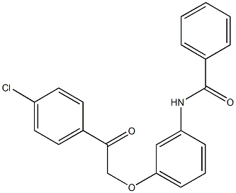 N-{3-[2-(4-chlorophenyl)-2-oxoethoxy]phenyl}benzamide,644959-16-0,结构式