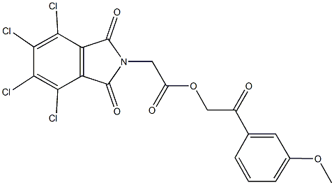 644959-43-3 2-(3-methoxyphenyl)-2-oxoethyl (4,5,6,7-tetrachloro-1,3-dioxo-1,3-dihydro-2H-isoindol-2-yl)acetate