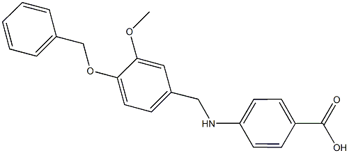 64518-68-9 4-{[4-(benzyloxy)-3-methoxybenzyl]amino}benzoic acid