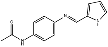 N-{4-[(1H-pyrrol-2-ylmethylene)amino]phenyl}acetamide Structure