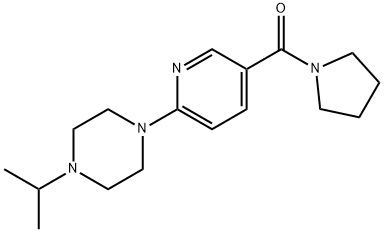 1-isopropyl-4-[5-(1-pyrrolidinylcarbonyl)-2-pyridinyl]piperazine|