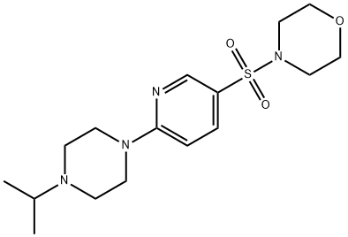 4-{[6-(4-isopropyl-1-piperazinyl)-3-pyridinyl]sulfonyl}morpholine Structure