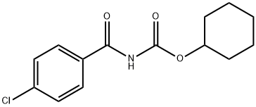 cyclohexyl 4-chlorobenzoylcarbamate 结构式