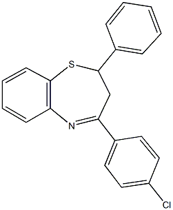 4-(4-chlorophenyl)-2-phenyl-2,3-dihydro-1,5-benzothiazepine|