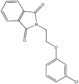 2-[2-(3-chlorophenoxy)ethyl]-1H-isoindole-1,3(2H)-dione,6488-01-3,结构式