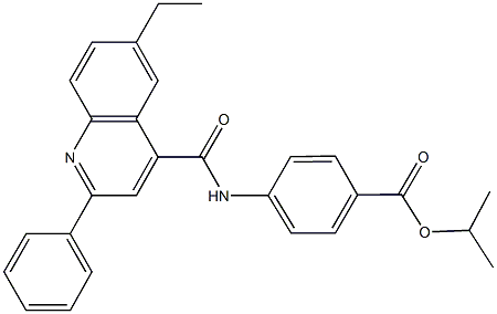 isopropyl 4-{[(6-ethyl-2-phenyl-4-quinolinyl)carbonyl]amino}benzoate|