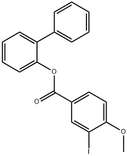 [1,1'-biphenyl]-2-yl 3-iodo-4-methoxybenzoate Structure