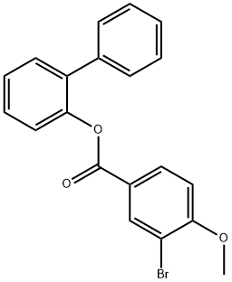 [1,1'-biphenyl]-2-yl 3-bromo-4-methoxybenzoate Struktur