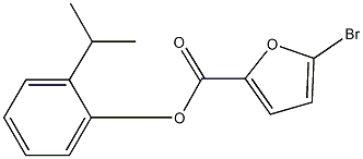 2-isopropylphenyl 5-bromo-2-furoate 结构式