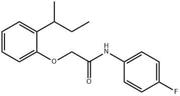 2-(2-sec-butylphenoxy)-N-(4-fluorophenyl)acetamide Structure