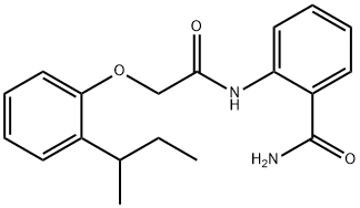2-{[(2-sec-butylphenoxy)acetyl]amino}benzamide 结构式