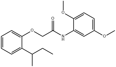 650572-85-3 2-(2-sec-butylphenoxy)-N-(2,5-dimethoxyphenyl)acetamide