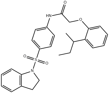 650572-92-2 2-(2-sec-butylphenoxy)-N-[4-(2,3-dihydro-1H-indol-1-ylsulfonyl)phenyl]acetamide