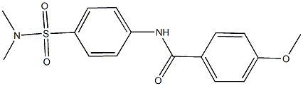 N-{4-[(dimethylamino)sulfonyl]phenyl}-4-methoxybenzamide 结构式