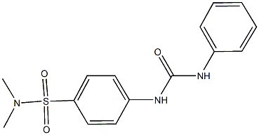 4-[(anilinocarbonyl)amino]-N,N-dimethylbenzenesulfonamide Structure