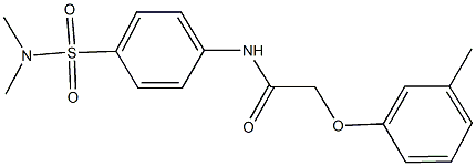 N-{4-[(dimethylamino)sulfonyl]phenyl}-2-(3-methylphenoxy)acetamide Struktur