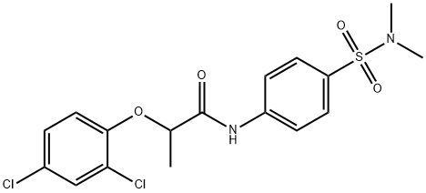 2-(2,4-dichlorophenoxy)-N-{4-[(dimethylamino)sulfonyl]phenyl}propanamide Structure