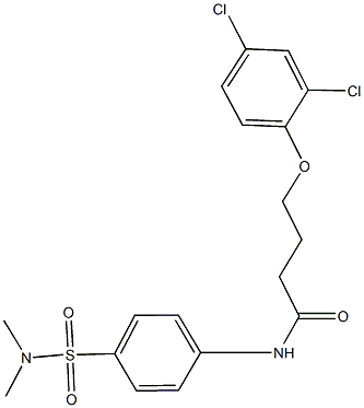 4-(2,4-dichlorophenoxy)-N-{4-[(dimethylamino)sulfonyl]phenyl}butanamide 化学構造式