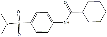 N-{4-[(dimethylamino)sulfonyl]phenyl}cyclohexanecarboxamide 结构式