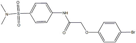 2-(4-bromophenoxy)-N-{4-[(dimethylamino)sulfonyl]phenyl}acetamide Struktur