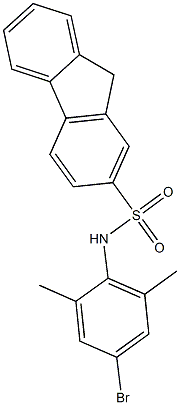 N-(4-bromo-2,6-dimethylphenyl)-9H-fluorene-2-sulfonamide Structure