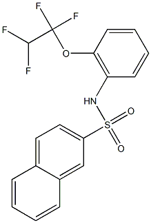 N-[2-(1,1,2,2-tetrafluoroethoxy)phenyl]-2-naphthalenesulfonamide Struktur