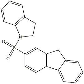 1-(9H-fluoren-2-ylsulfonyl)indoline Structure